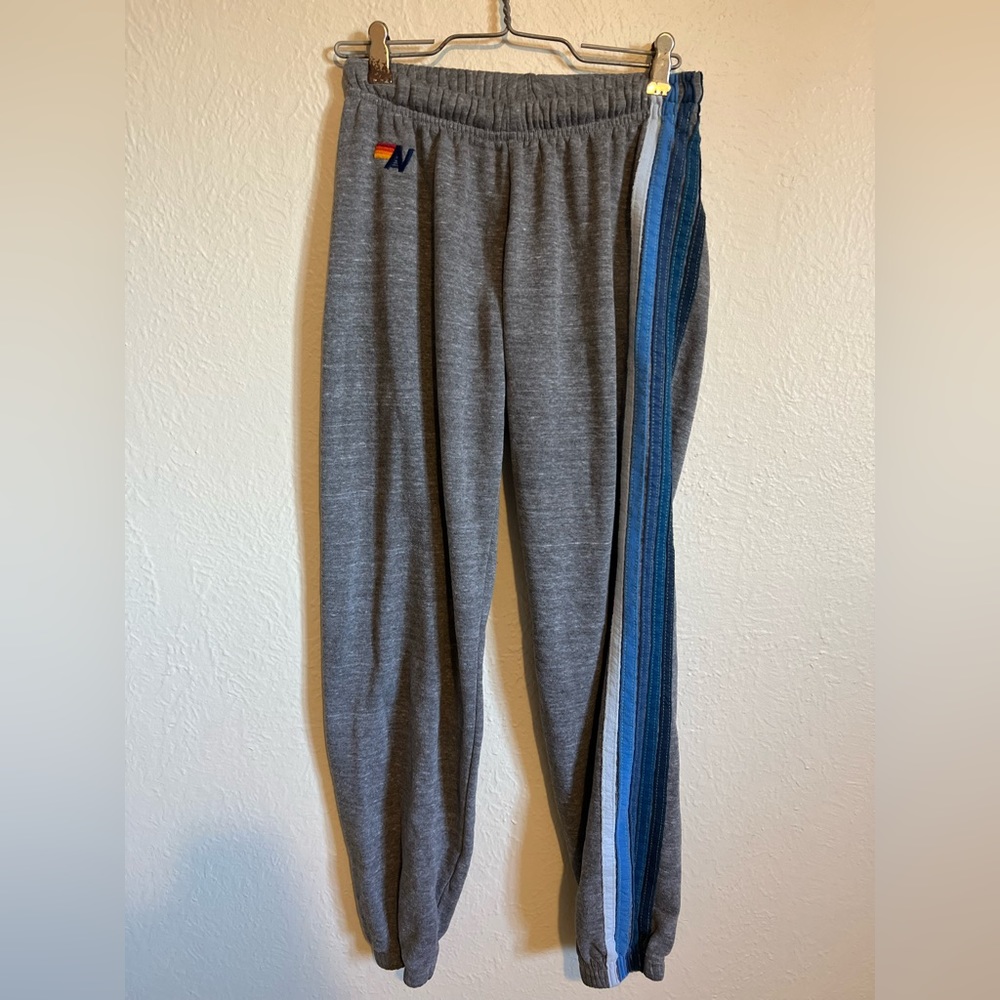 Aviator Nation Small 5 Stripe Sweatpants
